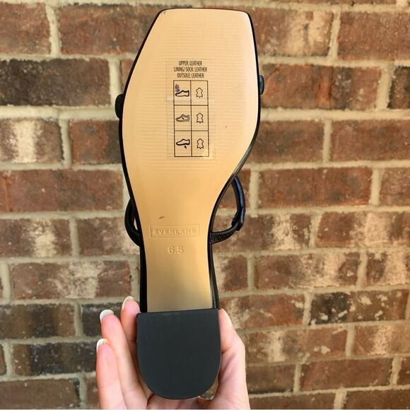 Everlane Double Strap Shoes 6.5 Black - Picture 11 of 12